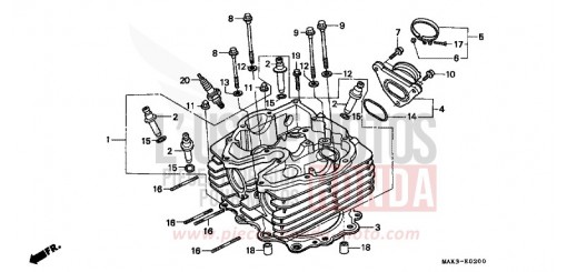 CYLINDER HEAD SLR650W de 1998